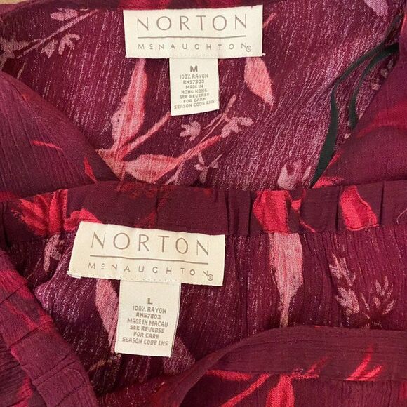 Norton McNaughton Skirt Set Two Piece Women's Size Medium Short Sleeve - Picture 4 of 5